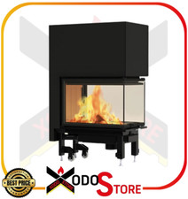 Caminetto trifacciale a legna