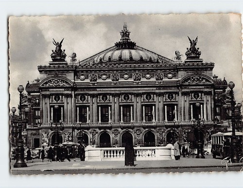 Cartolina opera parigi - l'opera,,