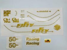 Kit decals adesivi Malaguti Fifty TOP FULL CX  HF nero/oro 1982 1985 AD18