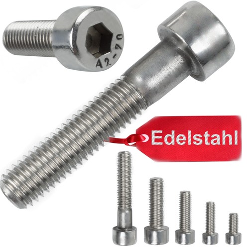 Viti cilindriche acciaio inox