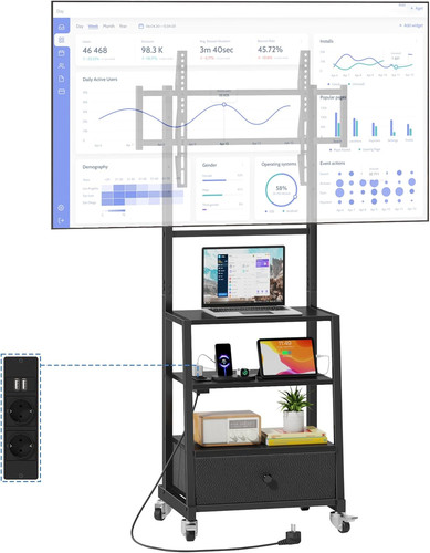 Mobile con ruote - tv, e