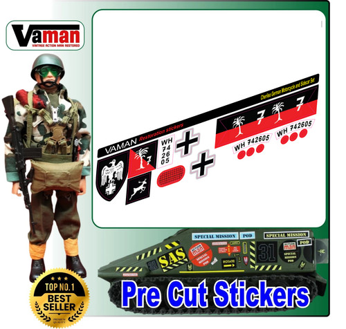 Action man stickers - action, cut)