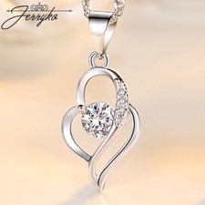 Collana donna cuore argento