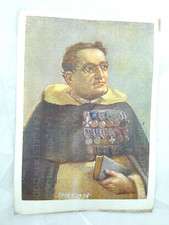 DOMINICANO PADRE REGINALDO GIULIANI CAPPELLANO MILITARE RITRATTO DIPINTO D'AGLIO