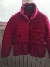 Piumino Fucsia Cafè Noir Tg S Nuovo Senza Etichetta Con Balza