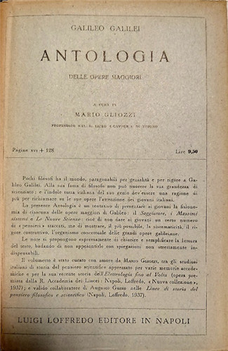 Galileo galilei antologia - -,