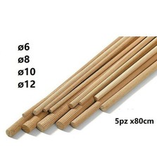 5PZ 80cm Tasselli Di Legno