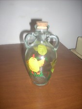 vasetto  con manici idea regalo pasqua in vetro dipinto a mano