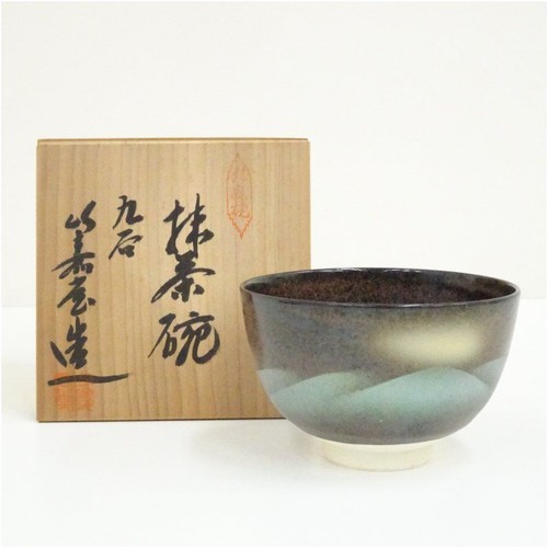 Kutani ware chawan - kutani, matcha