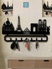 Porta chiavi da parete Parigi skyline, per arredamento e idea regalo