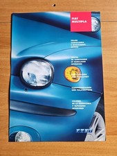 Depliant Colori E Rivestimenti Fiat Multipla Lingua Italiana 4 Pagine Ed 10/2003