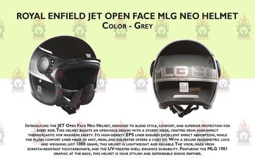 Casco royal enfield - enfield, grigio
