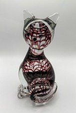 Statuina gattino gatto vetro