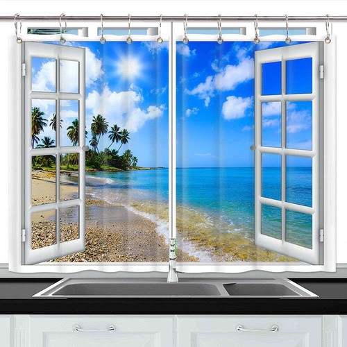 Tende cucina spiaggia set - spiaggia, 3d