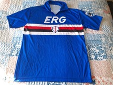 MAGLIA SHIRT VINTAGE FOOTBALL CALCIO SAMPDORIA 1990 HOME SIZE L. LEGGI. NO ASICS