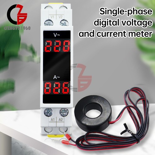 Voltmetro 500v 100a din - 80-500v,