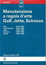 Manuale Manutenzione a Regola d' Arte VW GOLF 1 MK1   '74-'83