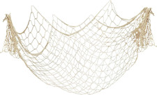 Rete Da Pesca Decorativa Da Parete Casa O Ristorante Cucita Mano 1x2m Bianco