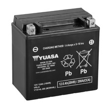 BATTERIA YUASA YTX14L-BS AGM 12V 12.6 Ah 200A (150x87x145mm) PRONTA ALL'USO