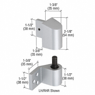 Crl dh02211l aluminum - crl, 3/4"