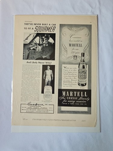 1937 martell cognac proof - 1937,,