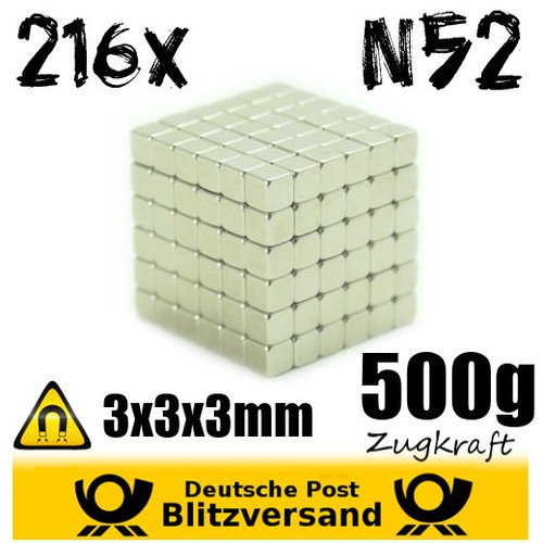 216x magneti neodimio cubo - magneti,
