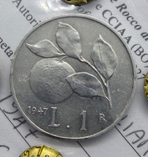 RARA 1 lira Arancia 1947