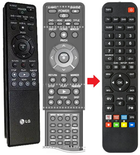 Telecomando adatto per - , lg