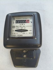 Contatore Elettrico Monofase Enel Roma Vintage Vecchio Old