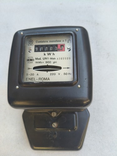 Contatore elettrico monofase - elettrico,