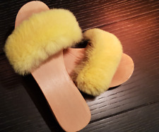 Bellissimi Zoccoli in Legno con pelliccia Bambina n.34