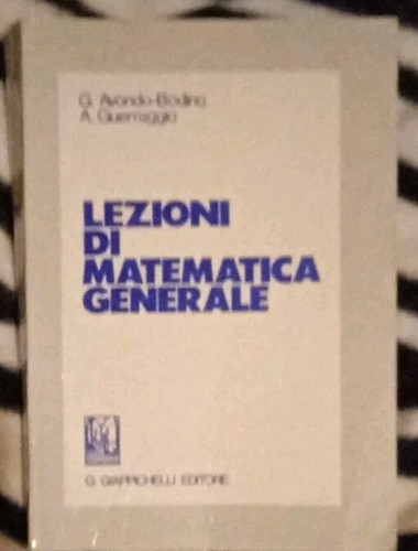 Lezioni matematica generale - di,