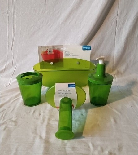 Set accessori bagno verde - set,