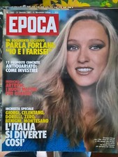 EPOCA 1981 ELEONORA GIORGI=MARCELLO MASTROIANNI=BARBARA BOUCHET=Renato Zero foto