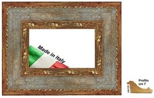 Cornice in Oro a rovescio con gola Avorio e Oro x quadri,foto,stampe -Spess.cm 7