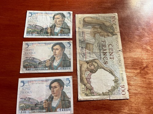France currency 1939 100 - ,