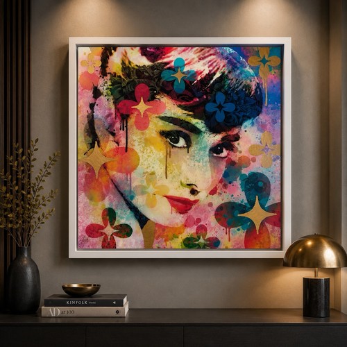 Audrey hepburn dipinto - audrey,