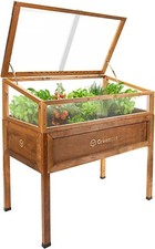 QLS Mini Serra in Legno Vintage 110x55 Letto Rialzato Balcone Prima Cottura Terrazzo