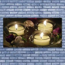 Acrylic print Wall art 140x70 Image Picture Candles Art