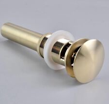 Scarico Lavabo Bagno Universale Oro Spazzolato, Scarico Lavandino Pop Up