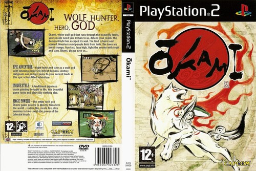 Okami ps2 game case box - okami,