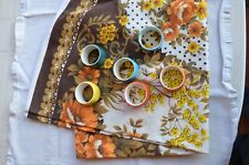 RARA VINTAGE TOVAGLIA CON 6 PORTATOVAGLIOLI. ANNI 50/60