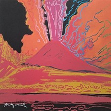 Litografia in edizione limitata firmata Andy Warhol anni '80 - Vesuvio