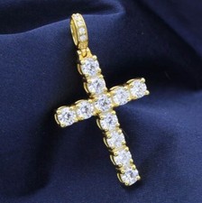 Ciondolo uomo croce diamante