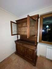 Antica credenza con vetrina - con,