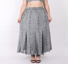 Gonna lunga donna con ricamo