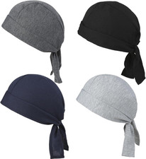 Set Da 4 Cappellino Da Chef,Cappello Cucina Regolabile,Bandane Cucina per Cuoco 