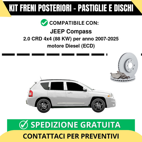 Kit freni posteriori - kit,