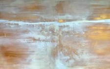 Grande dipinto astratto  materico, Acrilico su tela, Andra Undiez, 100×160 cm