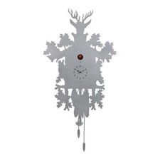 CUCU 373 alluminio orologio  parete cucu' e pendolo Diamantini Domeniconi Italy
